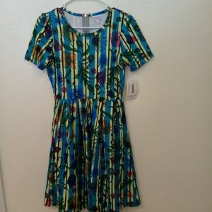 LuLaRoe Amelia dress floral